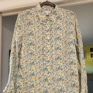 Charter Club floral shirt with ruffle, 16